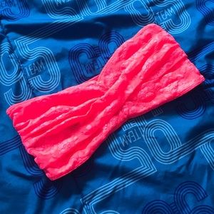 NWT hot pink lace bandeau from express